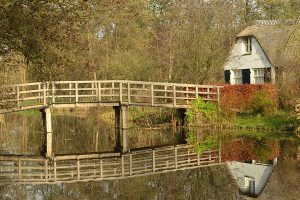 Niederlande Haus am Fluss